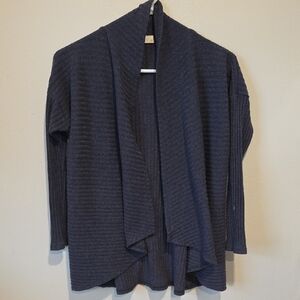 Ginger G Navy Ribbed Cardigan
